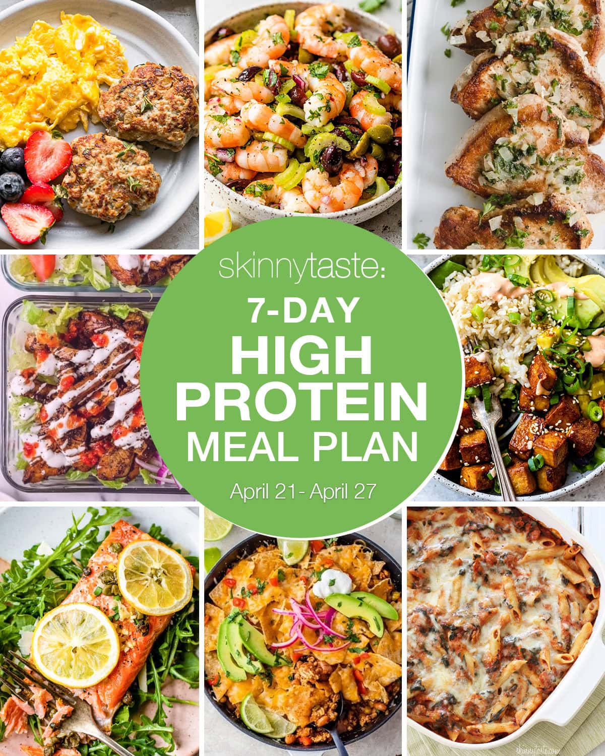 7 Day High Protein Diet Meal Plan