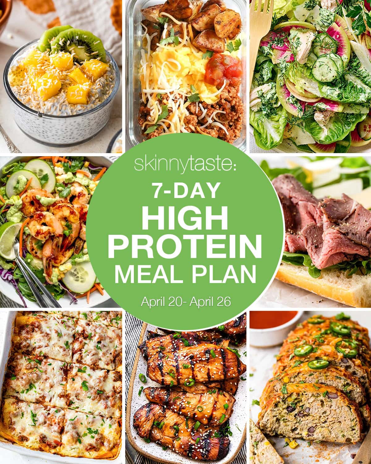 7 Day High Protein Diet Meal Plan